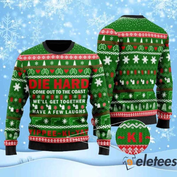 Die Hard Yippee Ki Yay Ugly Christmas Sweater