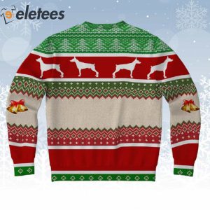 Doberman Merry Woofmas Ugly Christmas Sweater 2