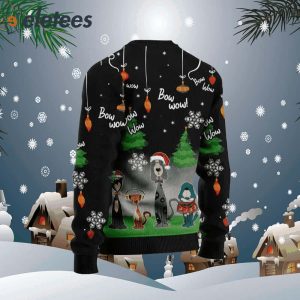 Dog Bow Wow Ugly Christmas Sweater1