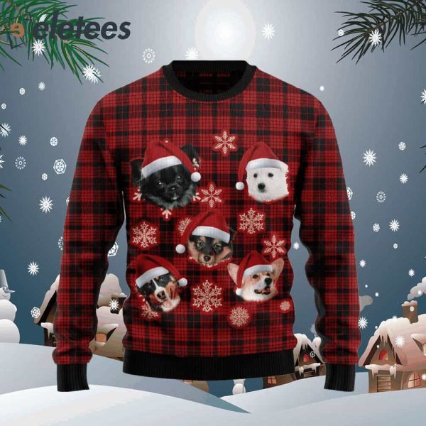 Dog Christmas Snowflake Ugly Christmas Sweater