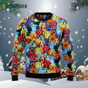 Dog Colorful Ugly Christmas Sweater