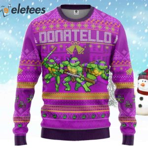 Donatello Teenage Mutant Ninja Turtles Ugly Christmas Sweater 1