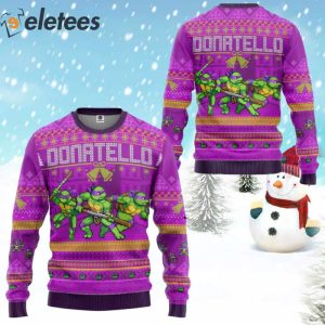 Donatello Teenage Mutant Ninja Turtles Ugly Christmas Sweater 2
