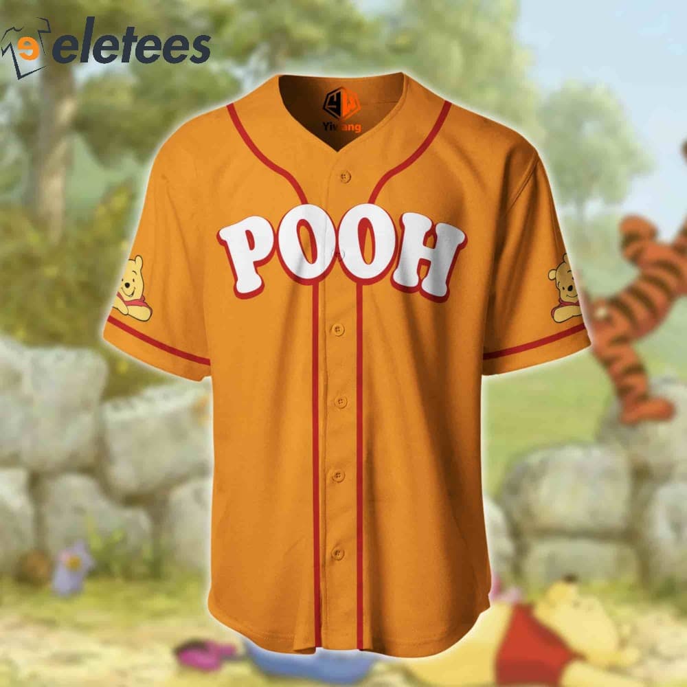 Eletees Don't Care Pooh Baseball Jersey