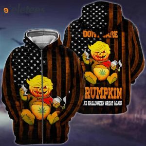 Dont Care Pumpkin Bear Make Halloween Great Again 3D All Over Printed Shirt 4