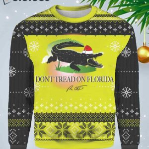 Dont Tread On Florida Alligator Ugly Christmas Sweater 1