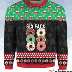 Donut Six Pack Ugly Christmas Sweater 2