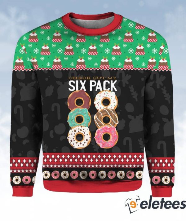 Donut Six Pack Ugly Christmas Sweater