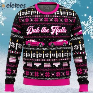 Duk the Halls Sixteen Candles Ugly Christmas Sweater 1