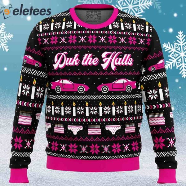 Duk the Halls Sixteen Candles Ugly Christmas Sweater