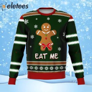 Eat Me Gingerbread Ugly Christmas Sweater 1