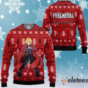 Edward Elric Fullmetal Alchemist Ugly Christmas Sweater 2