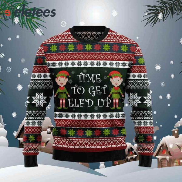 Elf Time Ugly Christmas Sweater