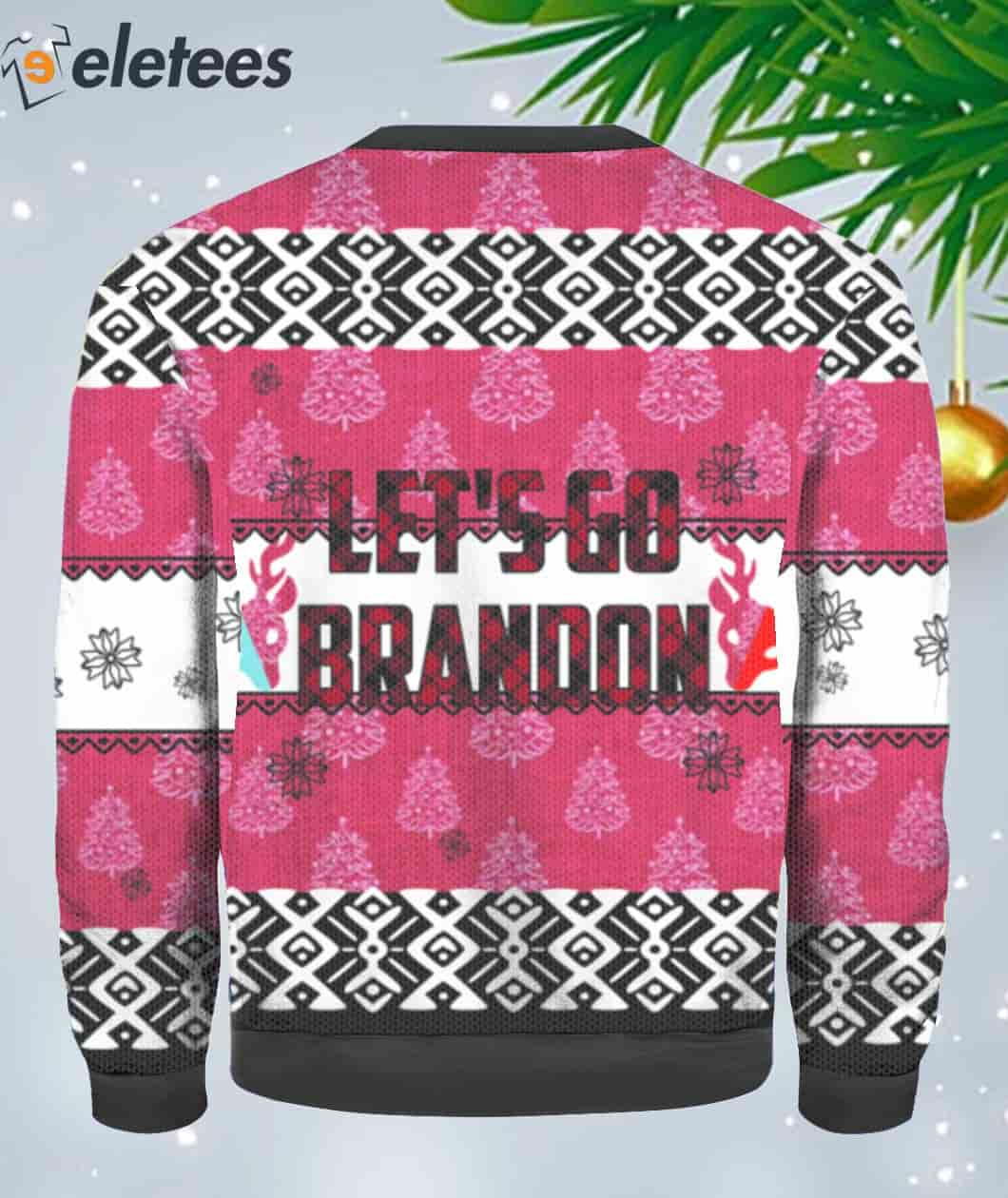 Fjb Let's Go Brandon Ugly Christmas Sweater