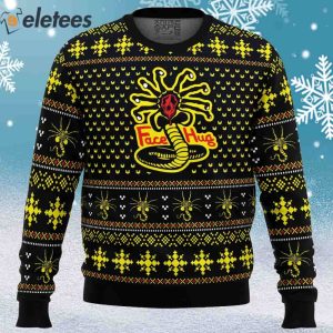 Face Hugs For Everyone Alien Ugly Christmas Sweater