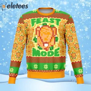 Feast Mode Dank Ugly Christmas Sweater 1