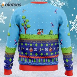 Festive Duck Hunt Ugly Christmas Sweater 2