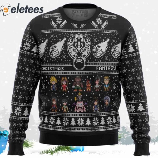 Final Fantasy 7 VII FF7 3D Ugly Christmas Sweater