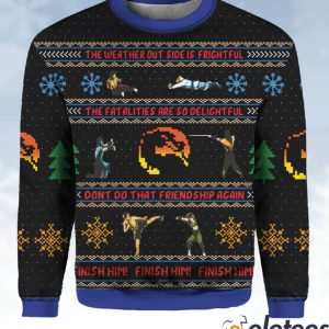 Finish Him! Mortal Kombat Xmas Ugly Christmas Sweater Christmas Gift For Men And Women 2