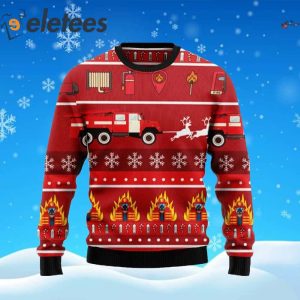 Firefighter Ugly Christmas Sweater 2