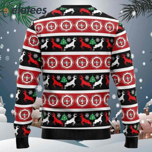 Fireman Firefighter Ugly Christmas Sweater