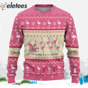 Flamingo Reindeer Ugly Christmas Sweater 2