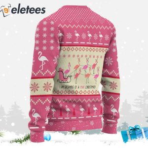 Flamingo Reindeer Ugly Christmas Sweater 3