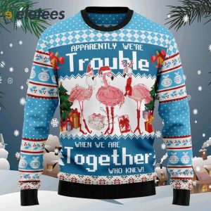 Flamingo Together Ugly Christmas Sweater