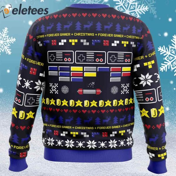 Forever Gamer Christmas Pac-Man Ugly Christmas Sweater