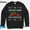 Formula Racing Driving Home For Christmas Ugly Christmas Sweater