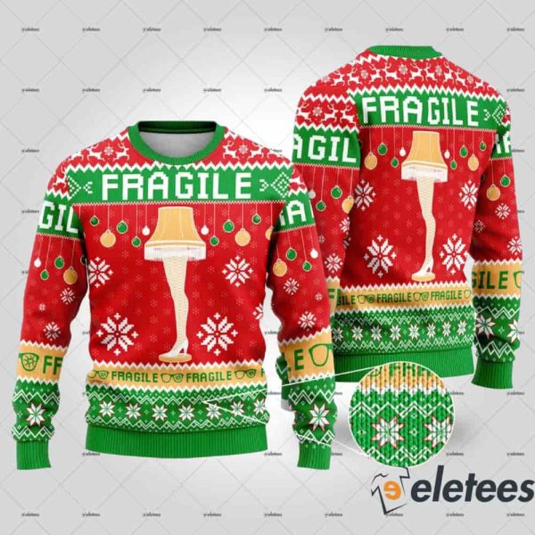Fragile Leg Lamp Ugly Christmas Sweater