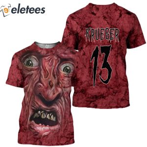 Freddy Krueger Annoyed Face 3D All Over Printed Shirt