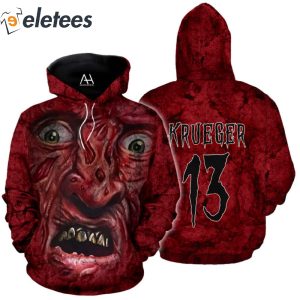 Freddy Krueger Annoyed Face 3D All Over Printed Shirt 4