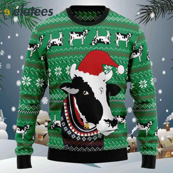 Funny Cow Ugly Christmas Sweater