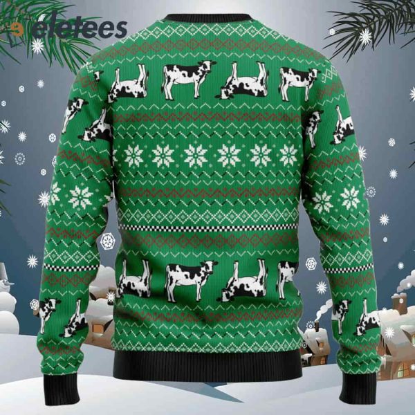 Funny Cow Ugly Christmas Sweater