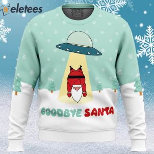 Funny Goodbye Santa Ugly Christmas Sweater 1