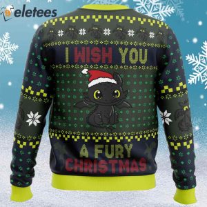 Fury Christmas Toothless Ugly Christmas Sweater 2