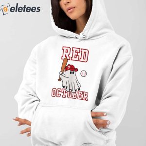 In October We Wear Red Ghost For The Phillies shirt, hoodie