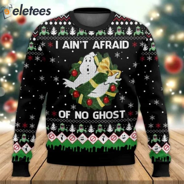 Ghostbusters I Ain’t Afraid Of No Ghost Ugly Christmas Sweater