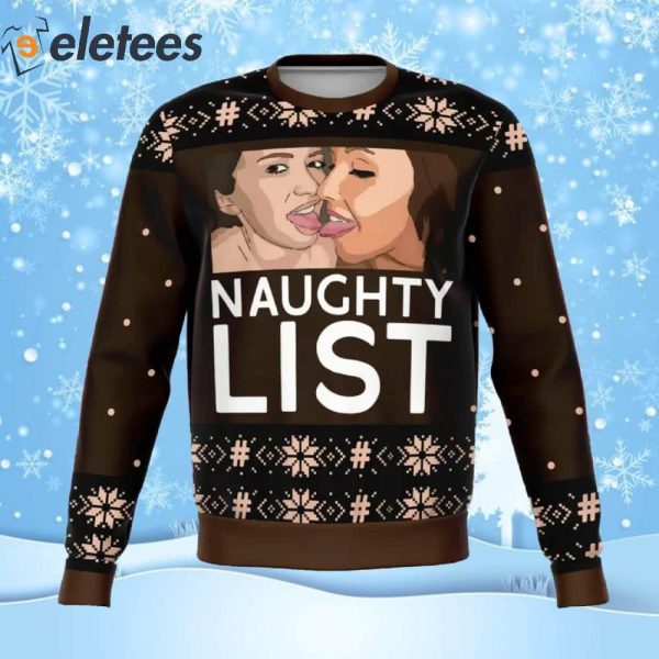 Girls Naughty List Ugly Christmas Sweater