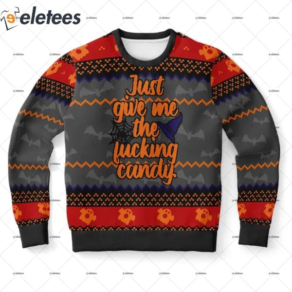 Give Me The F Candy Ugly Christmas Sweater