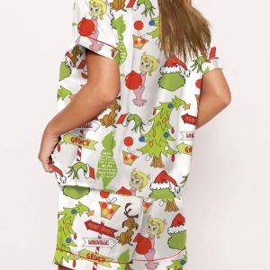 Grinch Movie Christmas Pajama Set 2