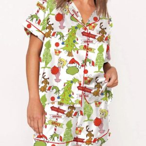 Grinch Movie Christmas Pajama Set 3