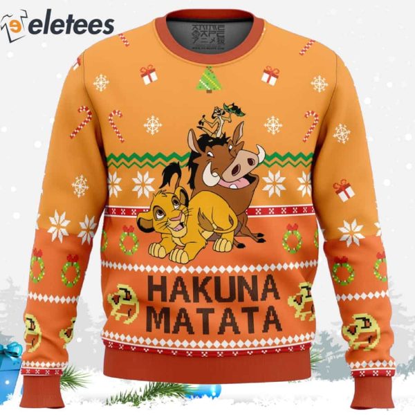 Hakuna Matata Ugly Christmas Sweater