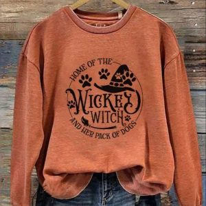 Halloween Home Of The Wicked Witch And Her Pack Of Dogs Sweatshirt