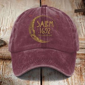 Halloween Salem 1692 They Missed One Print Hat 2