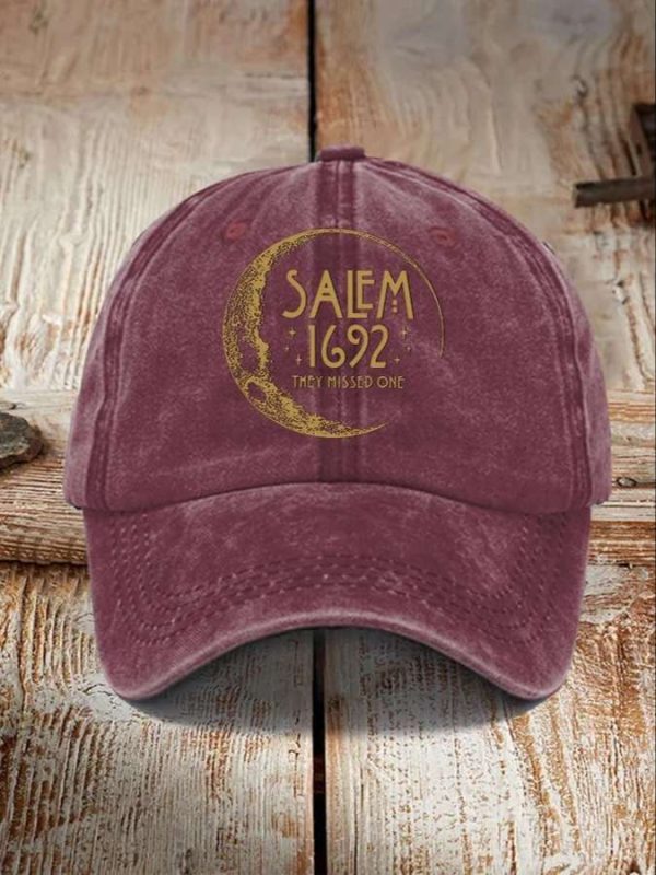 Halloween Salem 1692 They Missed One Print Hat