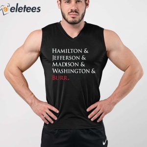 Hamilton & jefferson & madison & washington & clearance burr