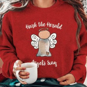 Hark The Herald Angels Sing Print Sweatshirt