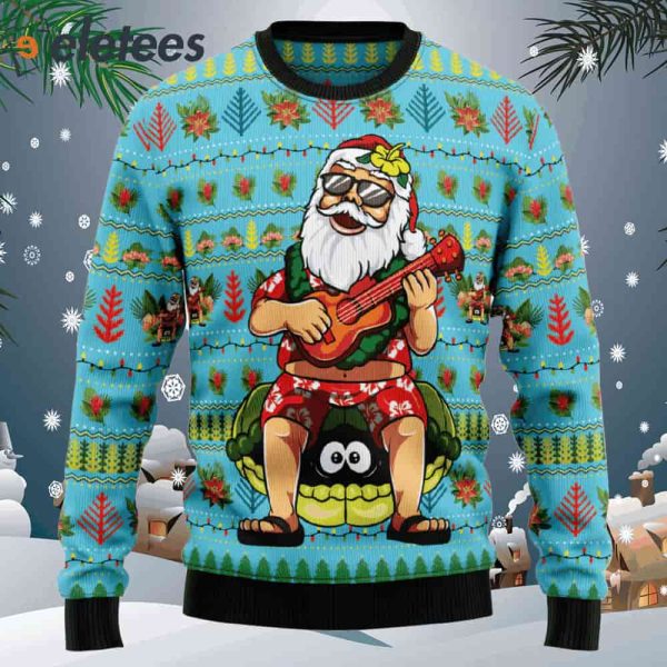 Santa with outlet sunglasses sweater